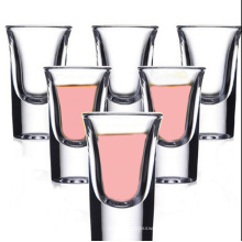 Haonai bulk high quality thick bottom shot glass